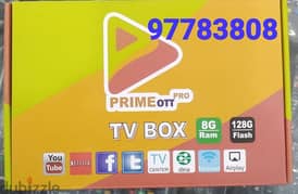 :" New Modal Android tv Box with subscription one year all countris tv