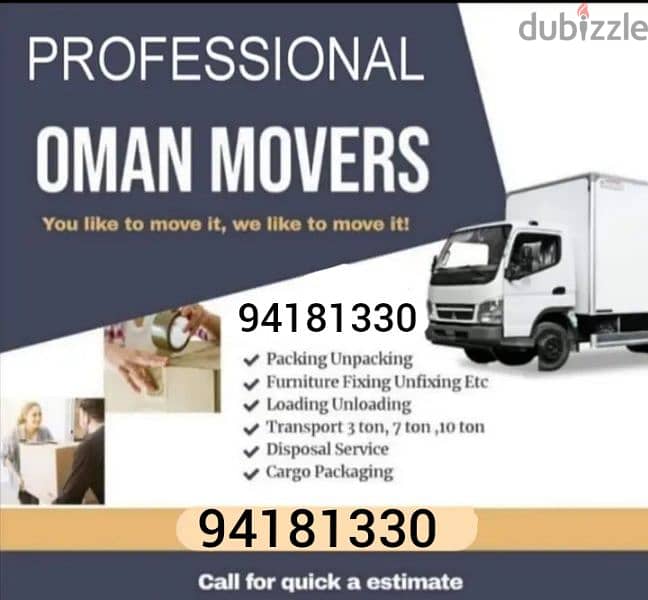 Muscat Movers and packers House office furniture fixing bast transport 0