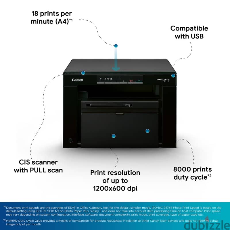 Canon i-SENSYS MF3010 Mono Laser Multifunction Printer 2