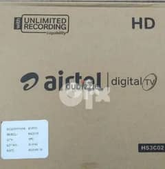 New,HD Airtel Receiver & subscription free six Months