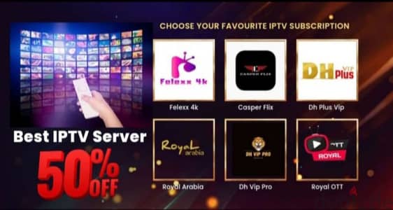 Casper Flix IP TV Subscription 1 Year 6 Rial Only