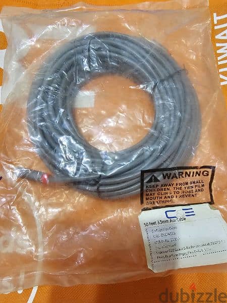 3.5 mm Aux cable 50 feet 2