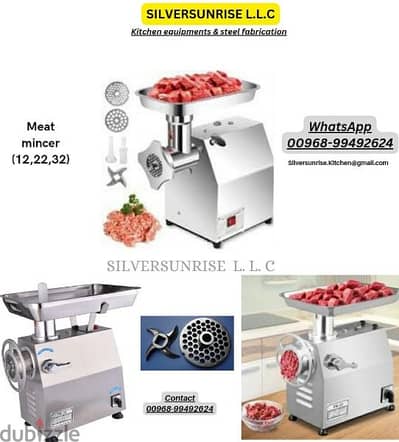 meat mincer available (12,22,32)