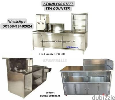 fabricating stainless steel tea counter