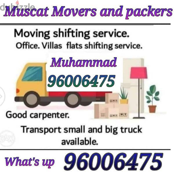 Muscat Movers and packers Transport service hsjshshs 0