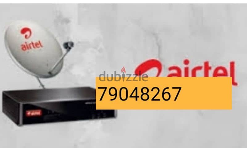 New Airtel Digital HD Receiver with 6months malyalam tami 0