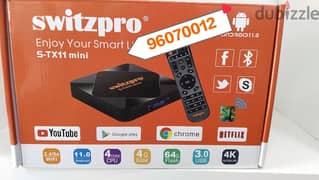 Android new TV box with 1 year subscription