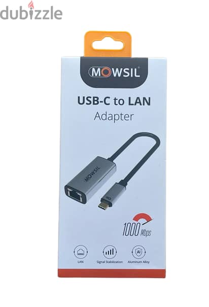 Mowsil USB-C to Lan Gigabit RJ45 Adapter 6