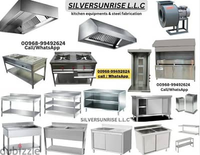 contract stainless steel work for resturants & coffie shop