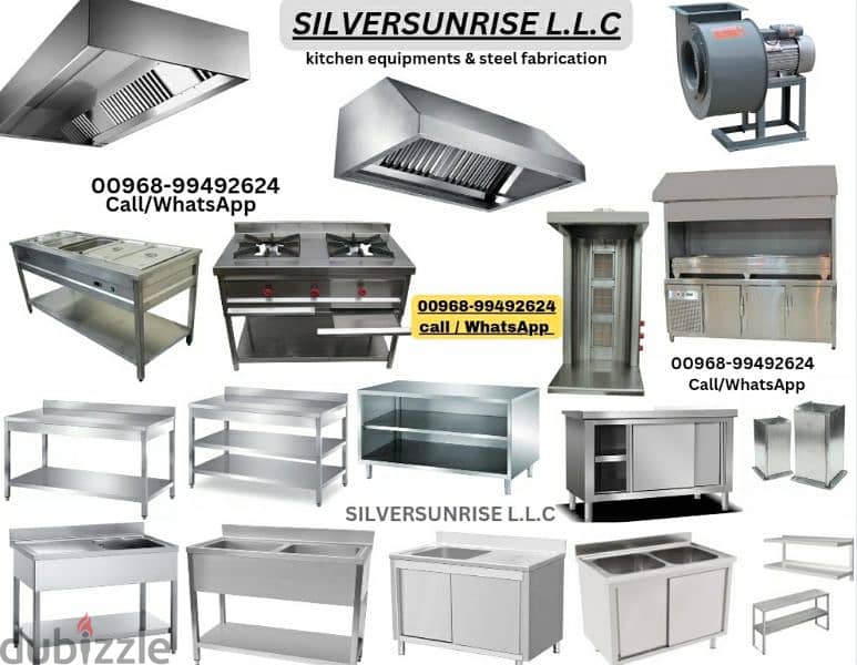 contract stainless steel work for resturants & coffie shop 1