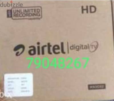 New Airtel Digital HD Receiver with 6months malyalam tami