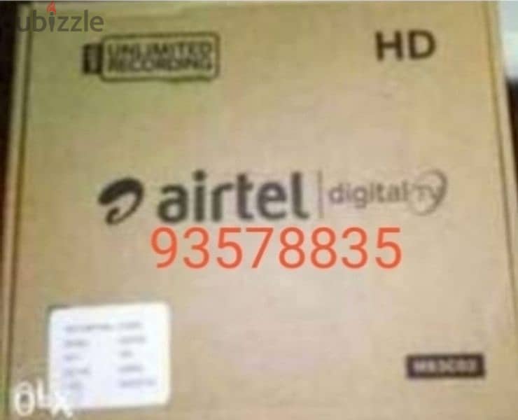 New Airtel Digital HD Receiver with 6months malyalam tami 0