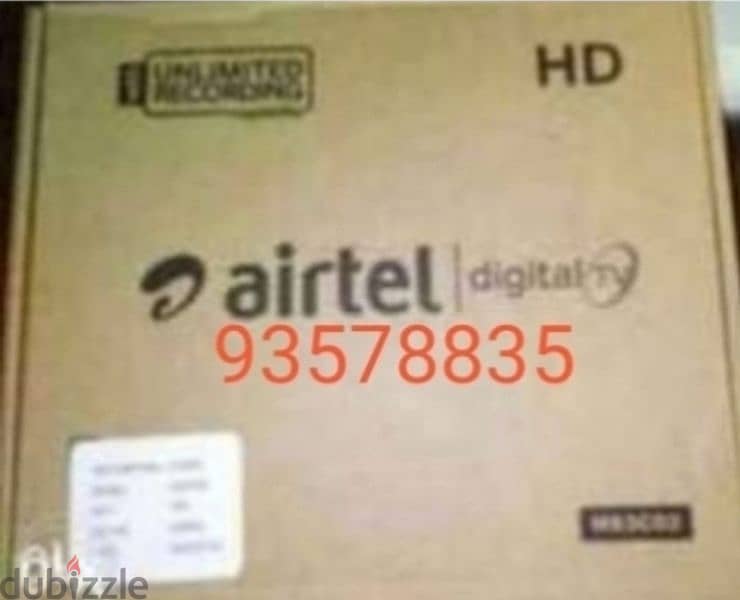 New Airtel Digital HD Receiver with 6months malyalam tami 0