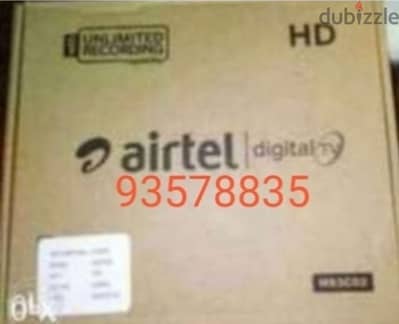 New Airtel Digital HD Receiver with 6months malyalam tami