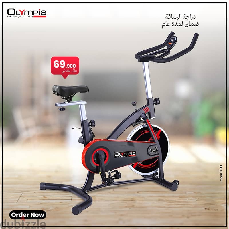 Olympia Sports Spin Bike / Indoor Cycle / Stationary Bike Offer 5