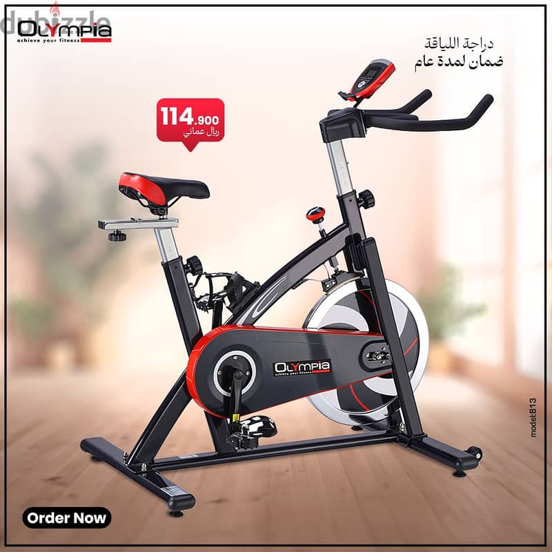 Olympia Sports Spin Bike / Indoor Cycle / Stationary Bike Offer 7