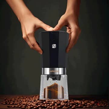 Lepresso Cordless Electric Conical Burr Grinder LPRCGRBK (Brand-New) 2