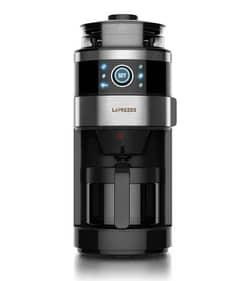 Lepresso Bean Grinder Coffee Brewing Machine 6 Cups Glass LP6DCMBK 0