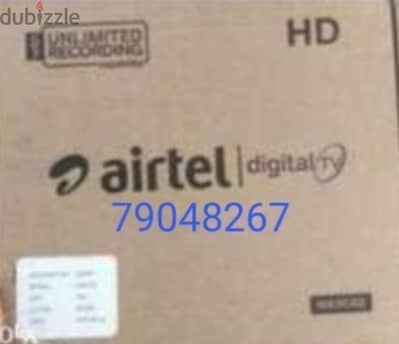 New,HD Airtel Receiver & subscription free six Months