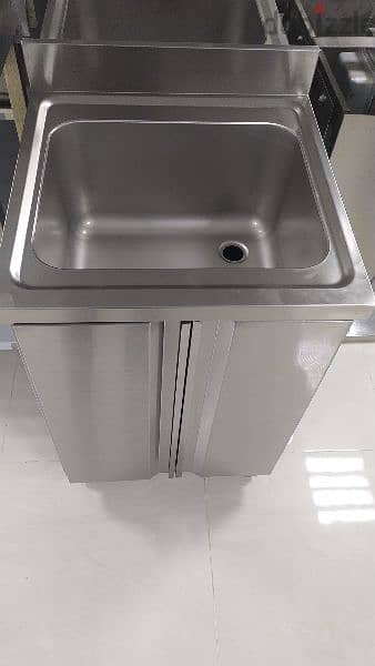 manufacturing stainless steel sink 60*60 with cabinet 1