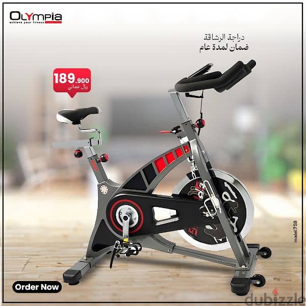 20kg Flywheel Spin Bike with 130kg max user weight Sporting