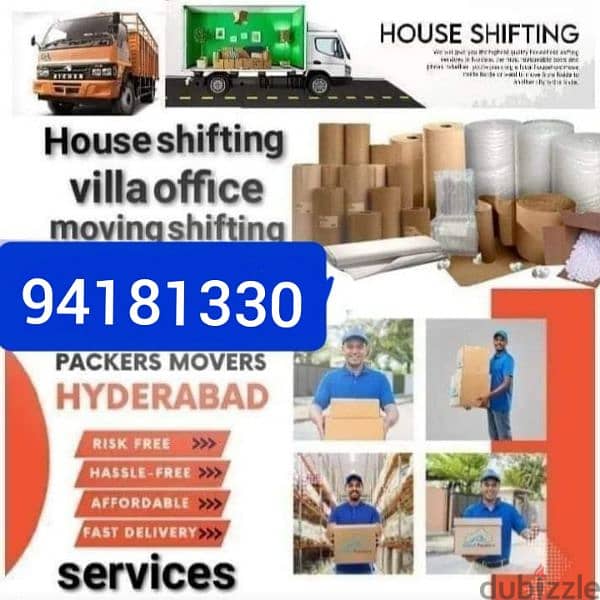 HOUSE SHIFTING AND OFFICE SHIFTING AND MORE PACKERS 0