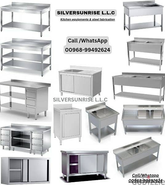 manufacturing ss table with middle shelf 2