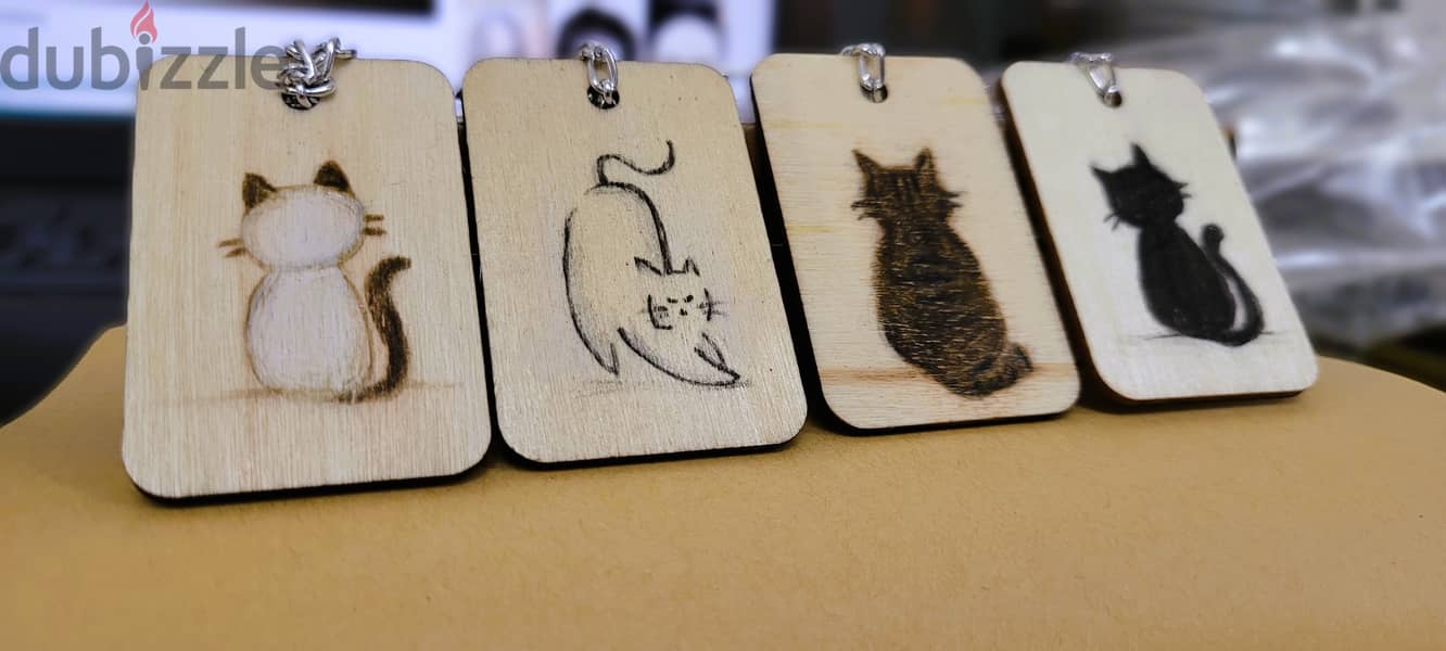 cute handmade cat keychains 2