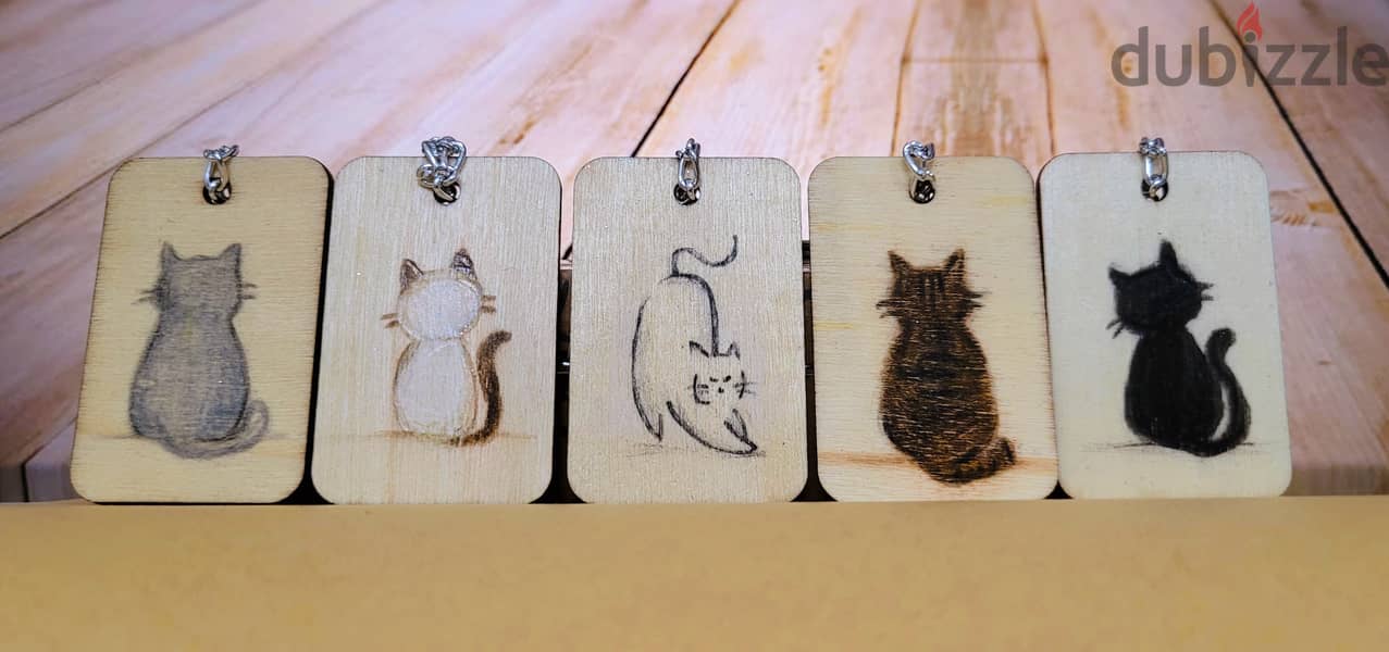 cute handmade cat keychains 4