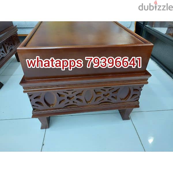 wooden centre table without delivery 1 piece 25 rial 1