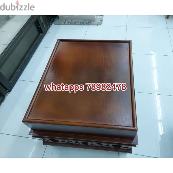 wooden centre table without delivery 1 piece 25 rial 2