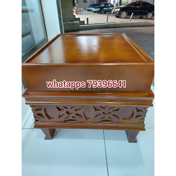 wooden centre table without delivery 1 piece 25 rial 8