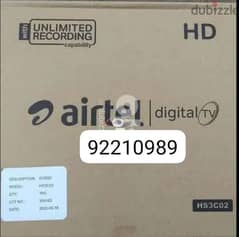 airtel hd set top box available with 6 month subscription all language