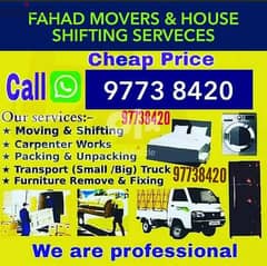 best price house shifting furniture fixing and tarnsport