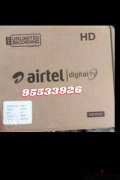 Airtel HD box  With 1months malyalam tamil telgu kannada