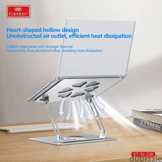 Earldom Aluminium Alloy Laptop Stand EH238 (Brand-New) 2