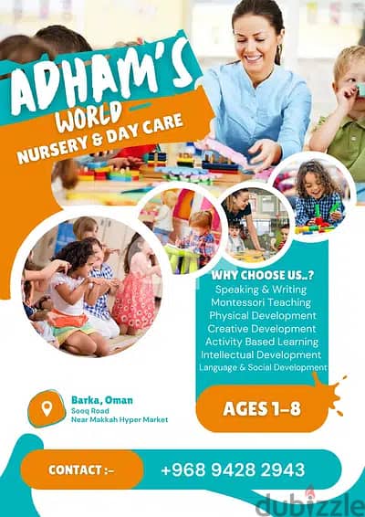 ADHAM'S WORLD DAY CARE & NURSERY (MONTESSORI TEACHING)BARKA