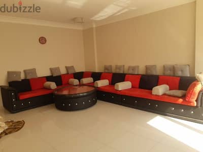 red n bkack 15 seater sofa fr sale