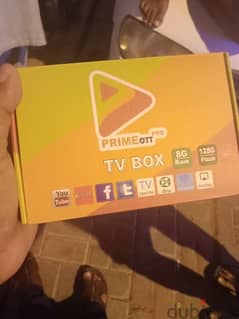 New Android TV box with 1 year subscription