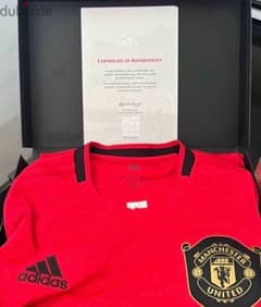 Manchester United signed jersey 0