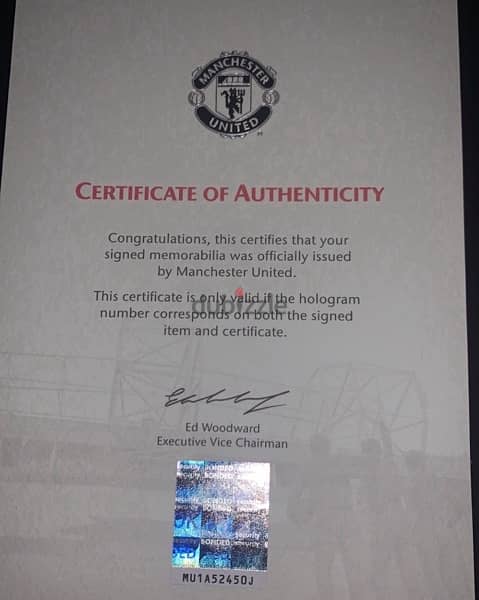 Manchester United signed jersey 2