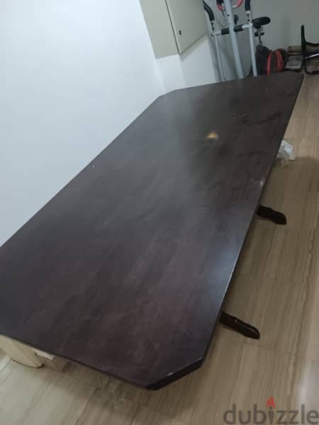 used 8 person dining table - solid wood 0