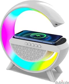 LED Wireless Charging RGB Speaker BT2301 (Brand-New)