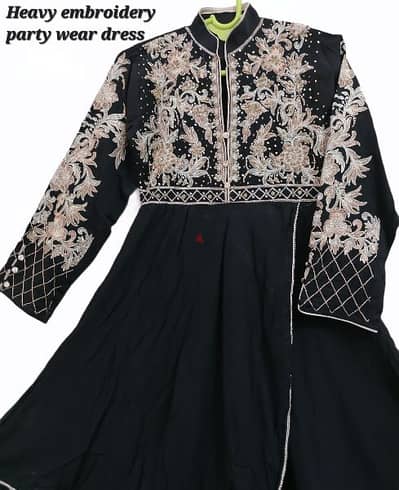 Party wear 3 pc stiched Pakistani dress