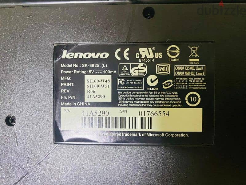 LENOVO BLACK KEYBOARD 2