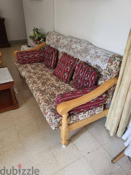 Furniture urgent sale - Couch, TV, Water cooler, Grill, Double bed 1