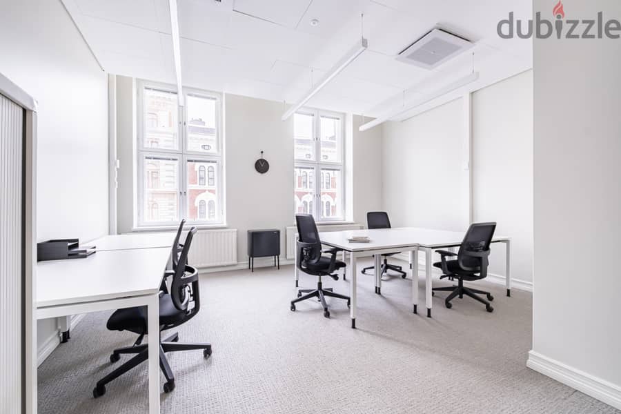 All-inclusive access to professional office space for 5 persons in Mus 8