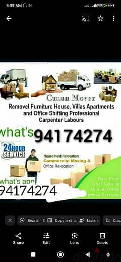 house shifting and viila offices store and all oman