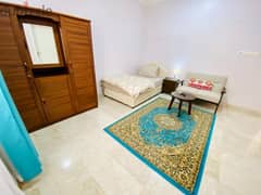 fully furnished room with a kitchen and bathroom for  1 person 0