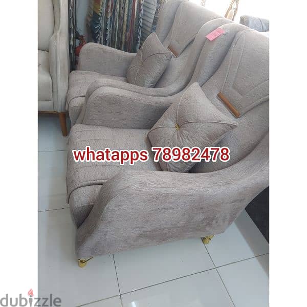 new single sofa 2 pieces without delivery 65 rial 4